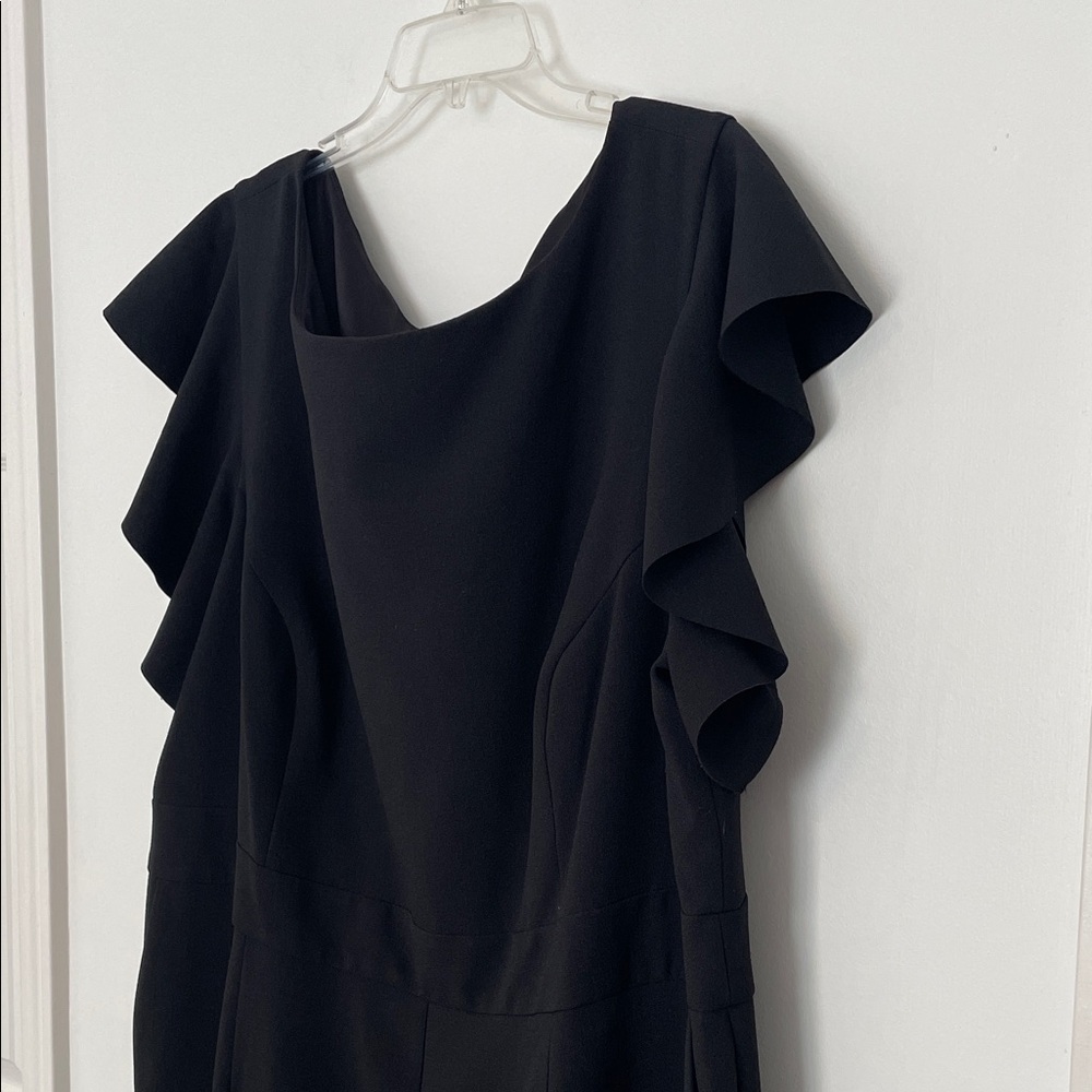 Vince Camuto Black Ruffle Sleeve Jumpsuit size 22W